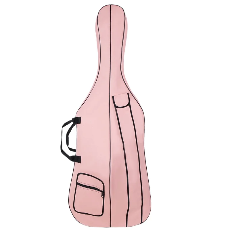 STJ Leichter Cello-Rucksack mit Doppelschultergurten, Cello-Tasche aus Oxford-Gewebe, wasserabweisende Musikinstrumententasche