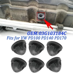 03G103184C For A3 8P1 2.0 1968 Ccm 6Pcs Car Engine Cover Grommet Rubber Trim Engine Top Cover Trim Rubber Mount Grommet