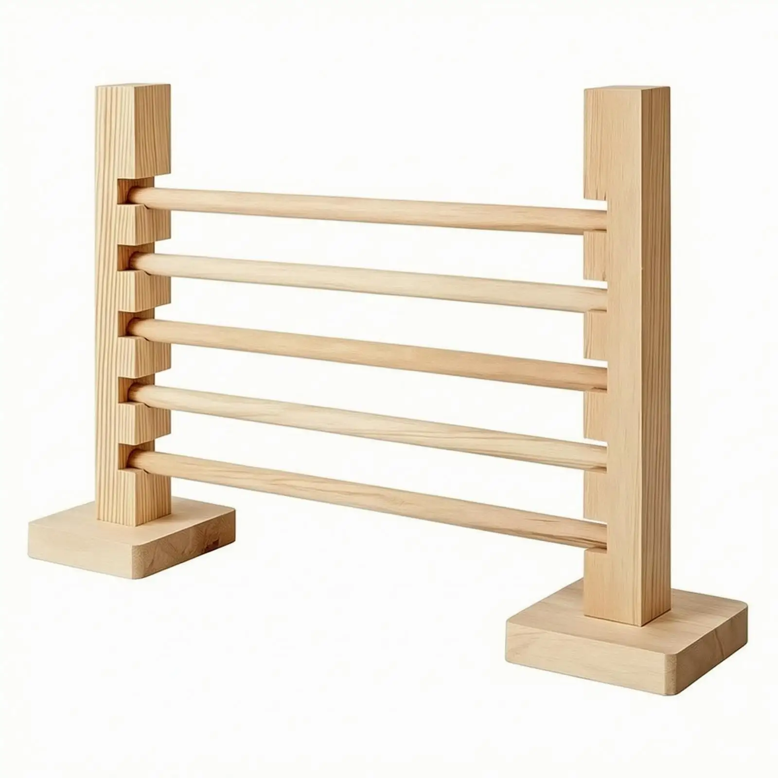 Wooden Pet Hurdle Stick for Agility Training Small Animal Jump Bar Easy Assembly Indoor Exercise Equipment
