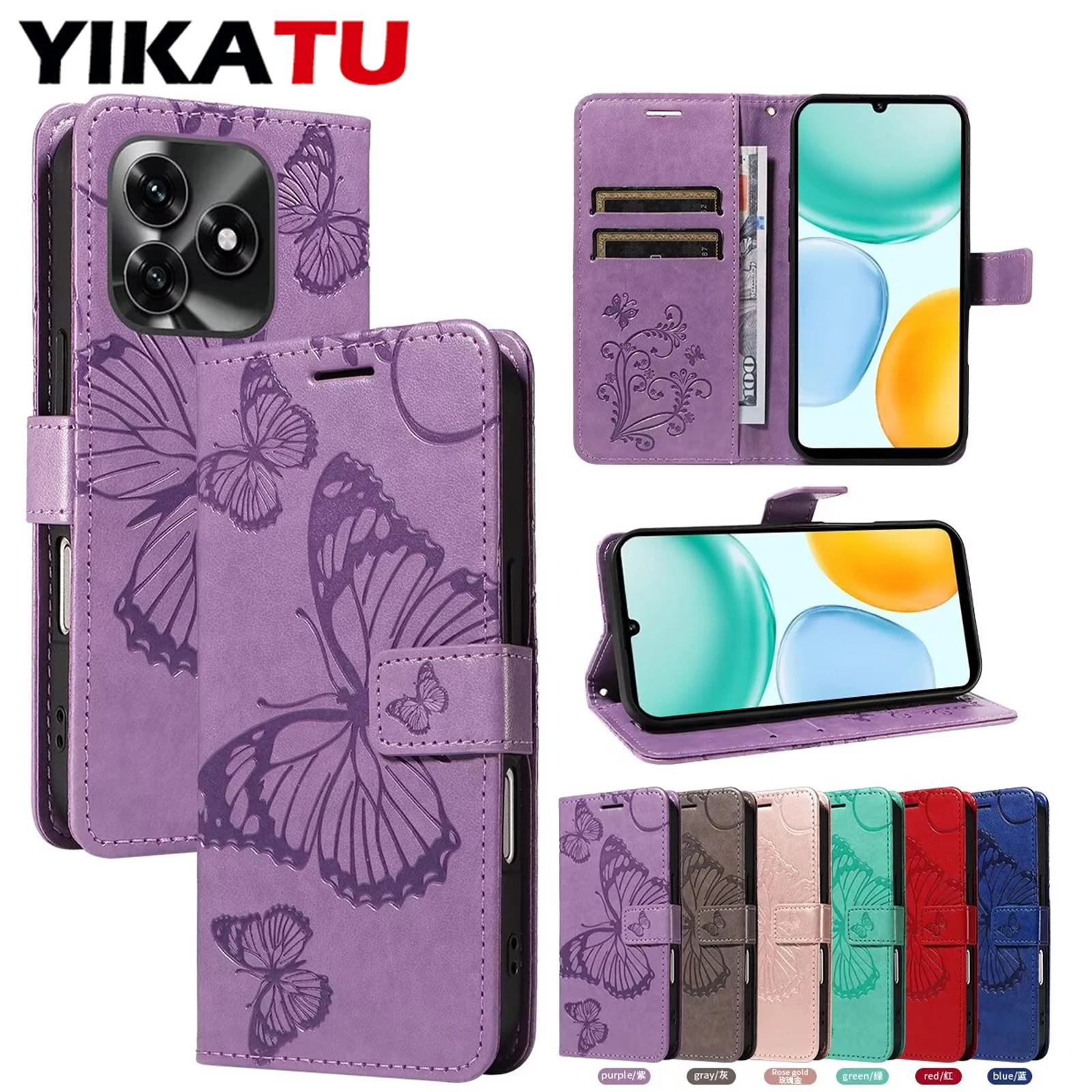 

Anti-fall Cover Wallet Case For Huawei Honor Enjoy 9 8E 7S 50 Magic 4 Lite Play 60 Plus 5G 30 9T 7 5 6 7 8 Pro Multi Card Cover