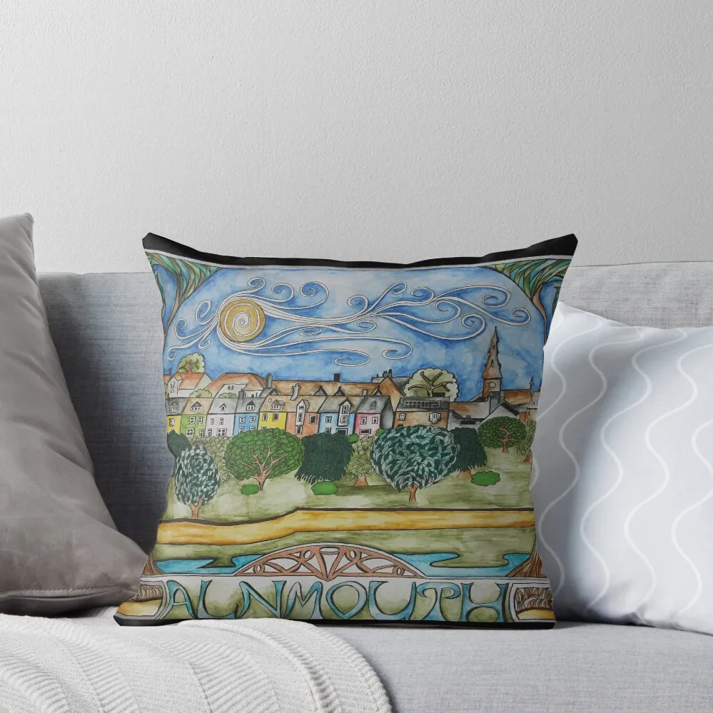 

Alnmouth Nouveau Throw Pillow christmas cushions covers Cushions Cover Luxury Pillow Cover pillow cover luxury