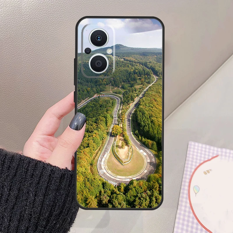 Green Hell Nurburgring Case For OPPO Reno 5 Lite 4 6 7 8 Pro 2Z 4Z 5Z 8T OPPO Find X5 X6 Pro X2 Lite X3 Neo Cover