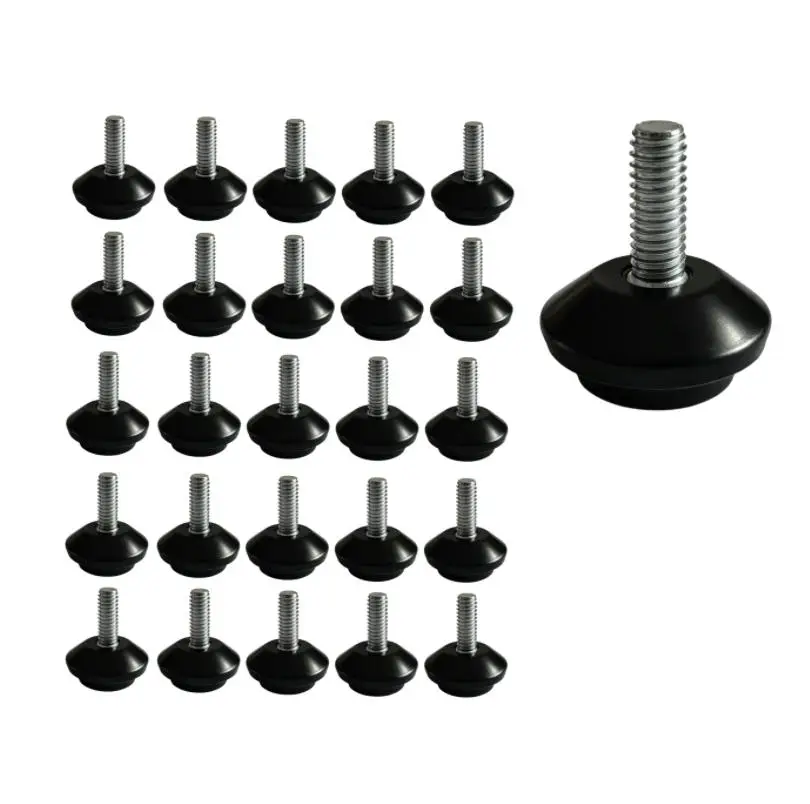 for Furniture Adjustable Feet 32 Pcs Threaded Screw In Design with Non Slip Base for Hardwood Laminate and Floor Protection
