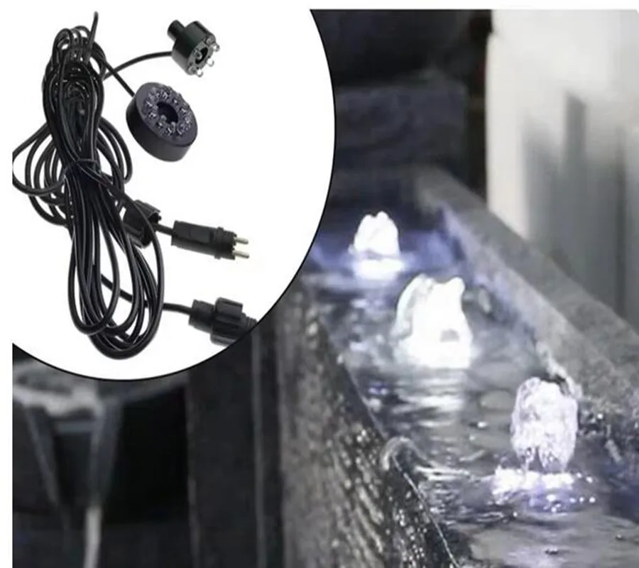 6 LED Underwater Lights12V Aquarium Waterfall Night-Lights Garden Spotlight Lamp Swimming Pool Fountains Pond