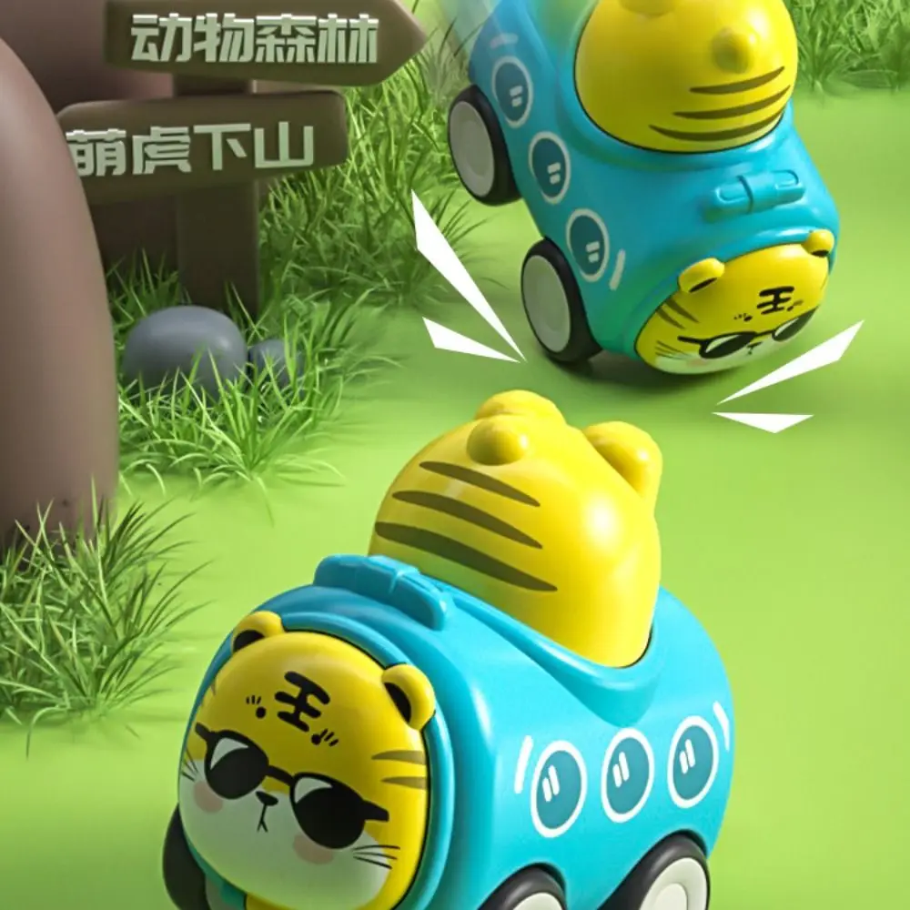 Ladder Truck Inertia Toy Car Cartoon Animal Tipper Truck Mini Inertial Engineering Car Toys Mixer Excavator Construction Trucks