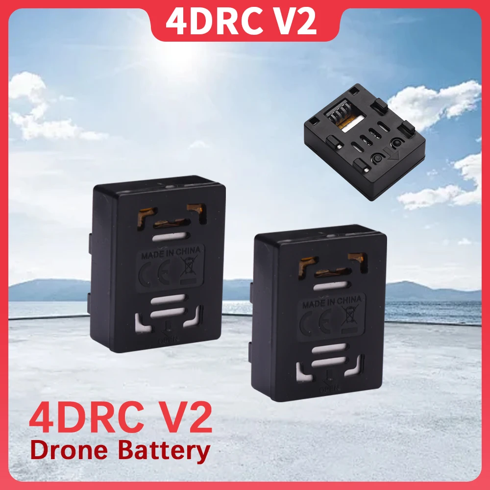 Upgrade 4D-V2 RC Drone Battery 3.7V 800mAh For 4DRC V2 Mini Four Helicopter Accessories Folding RC 3.7V Lipo Battery