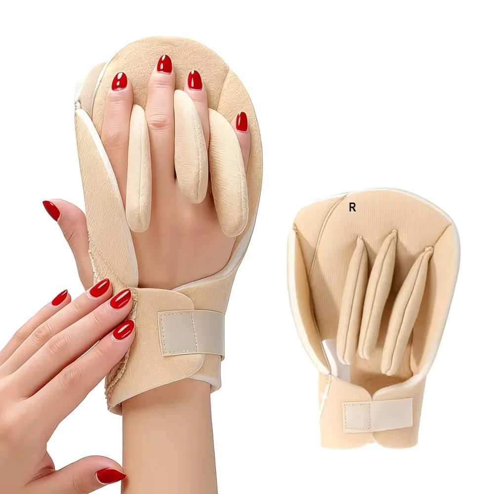 1/2 Piece Set of Upgraded Finger Protectors (with Built-In Palm Cushion), Wrist Support to Relieve Hand Pressure, Ergonomically Designed Hand Pads, Suitable for Daily Home Use (Left Hand/Right Hand)