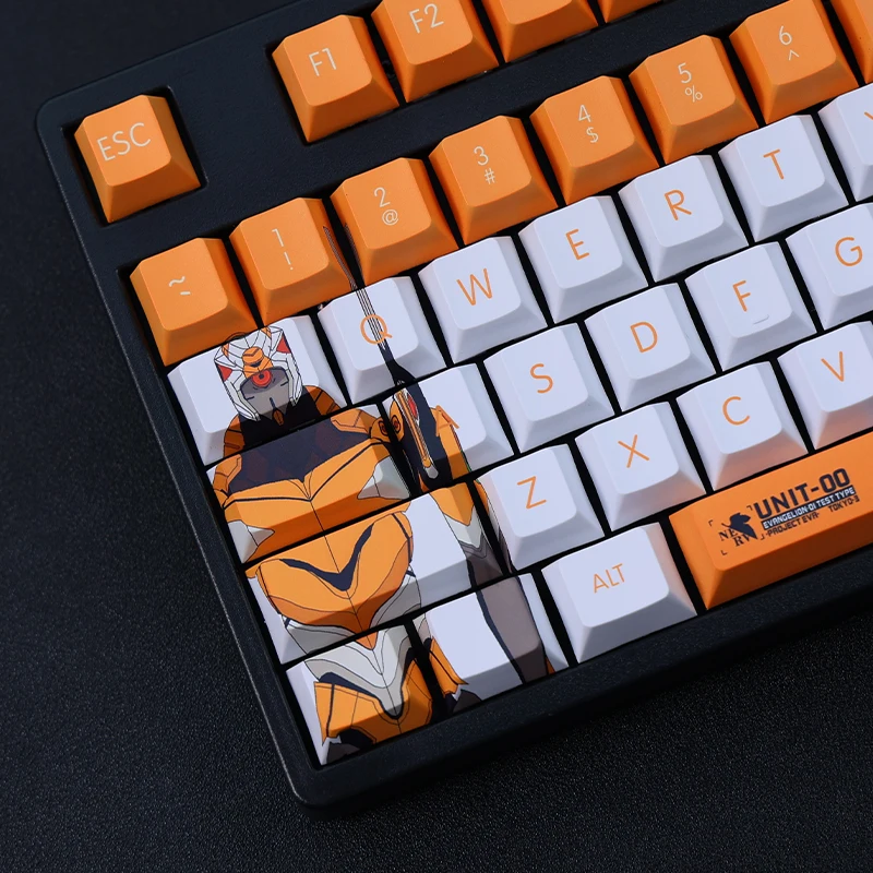 108 chaves EVA00 PROTÓTIPO エウンゲリオン anime Tema cor keycap Cereja teclado mecânico PBT material de Perfil cap