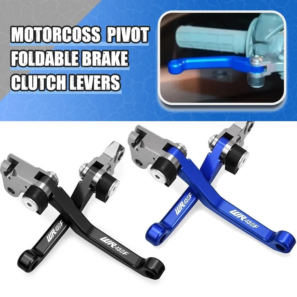 

Motocross Foldable Pivot Dirt Bike CNC Brake Clutch Levers Cable Lever Handle For YAMAHA WR450F WR 450F 2001-2015 2014 2013 2012