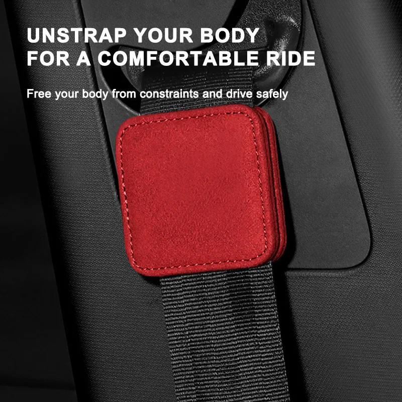SEAMETAL Car Seat Belt Limiter Safety Belt Fixing Clip Auto Seat Belt Magnetic Extender Elastic Adjustment Interior Accessories