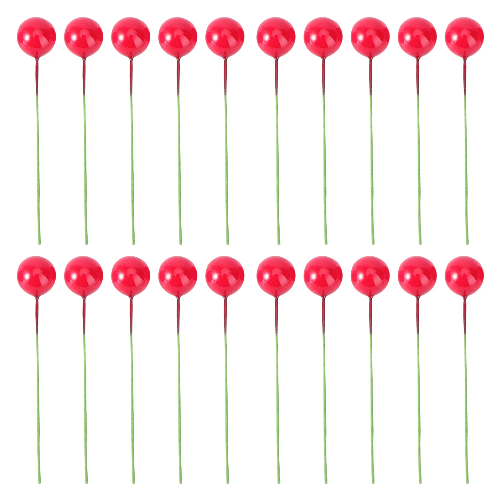 

100 Pcs Christmas Decoration Berries Realistic Red Artificial Berry Picks for Home Ornament Party Holiday Event