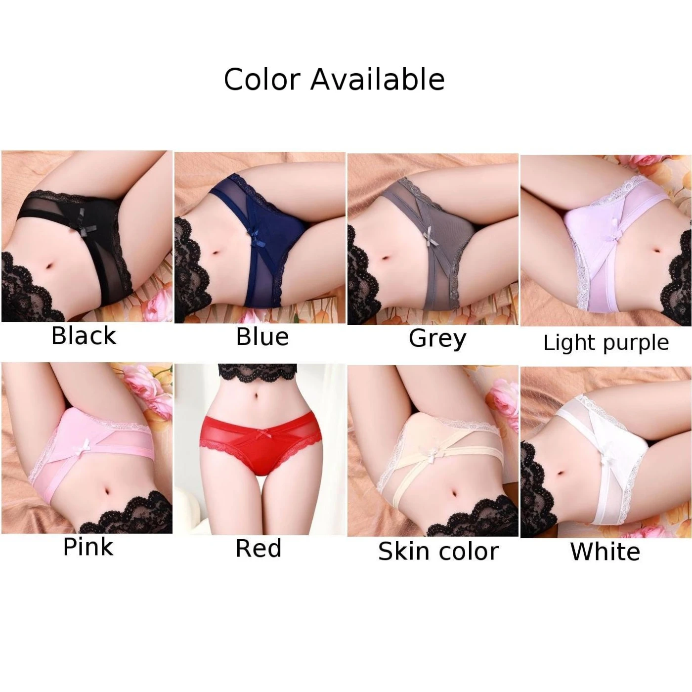 Женское нижнее белье, сетчатые удобные тонкие сексуальные трусики, кружевные прозрачные трусики с низкой талией