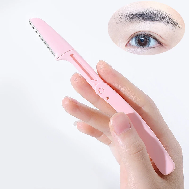 Safe Folding Ladies Face Shaver Eyebrow Trimmer Blade Anti-Scratch Razor Makeup Tools Eyebrow Trimmer Face Razor for Women