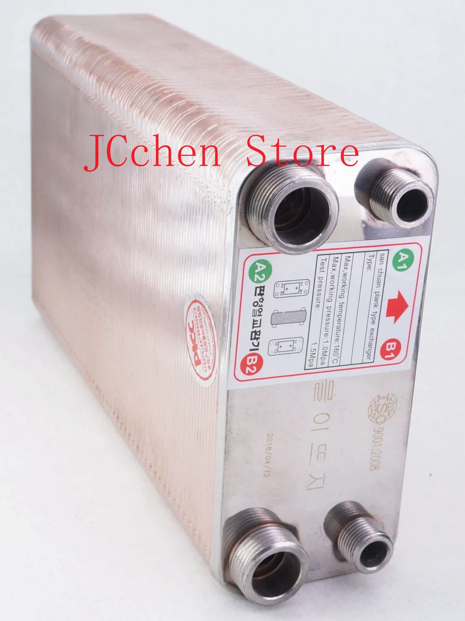 120 لوحة 25KW مبادل حراري نبتة البيرة مبرد مبرد SUS 304 الفولاذ المقاوم للصدأ لتبريد البيرة