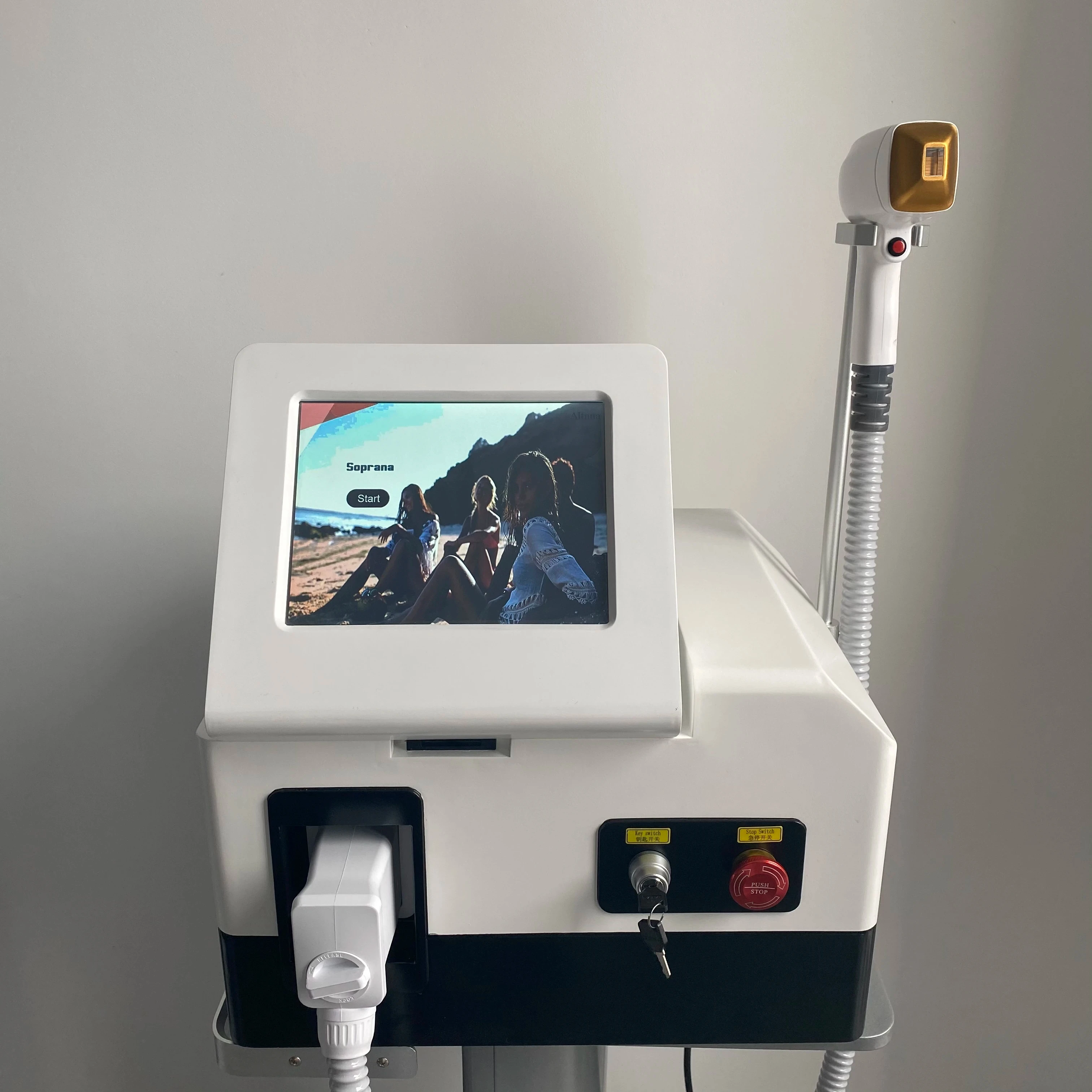 Professionele Diode Ice Titanium Laser Ontharing Machine Draagbare 808 755 1064 Alexandrite Apparaat 3 Golven Permanente Verwijdering