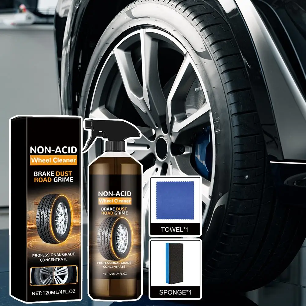 Wheels Tires Cleaning Agents Stain Remover Super Dust Rust With Care Car Accessories Towel Stain Sponge Cleaner L0F5