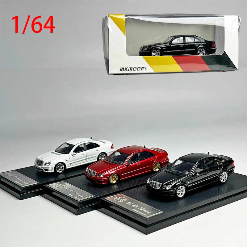 Diecast 1/64 Size Mercedes Benz Model Car Benz E63 W211 Alloy Car Model Toys for Boys Collection Display Hobby Original Box