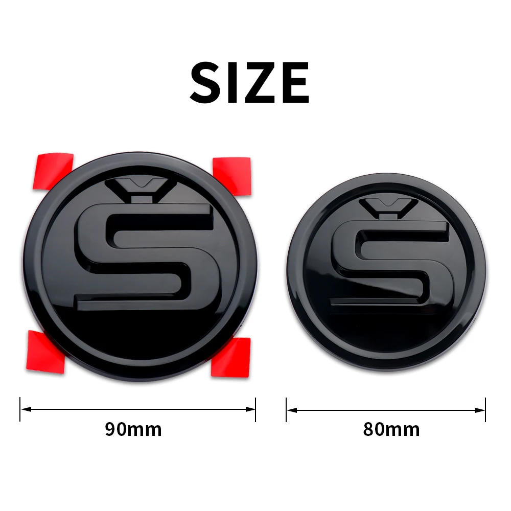 

1pc 80/90/100mm ABS Car Front Hood Badge Bonnet Emblem Trunk Sticker For Skoda S Yeti Octavia 2 Fabia Kodiaq Rapid Karoq Superb