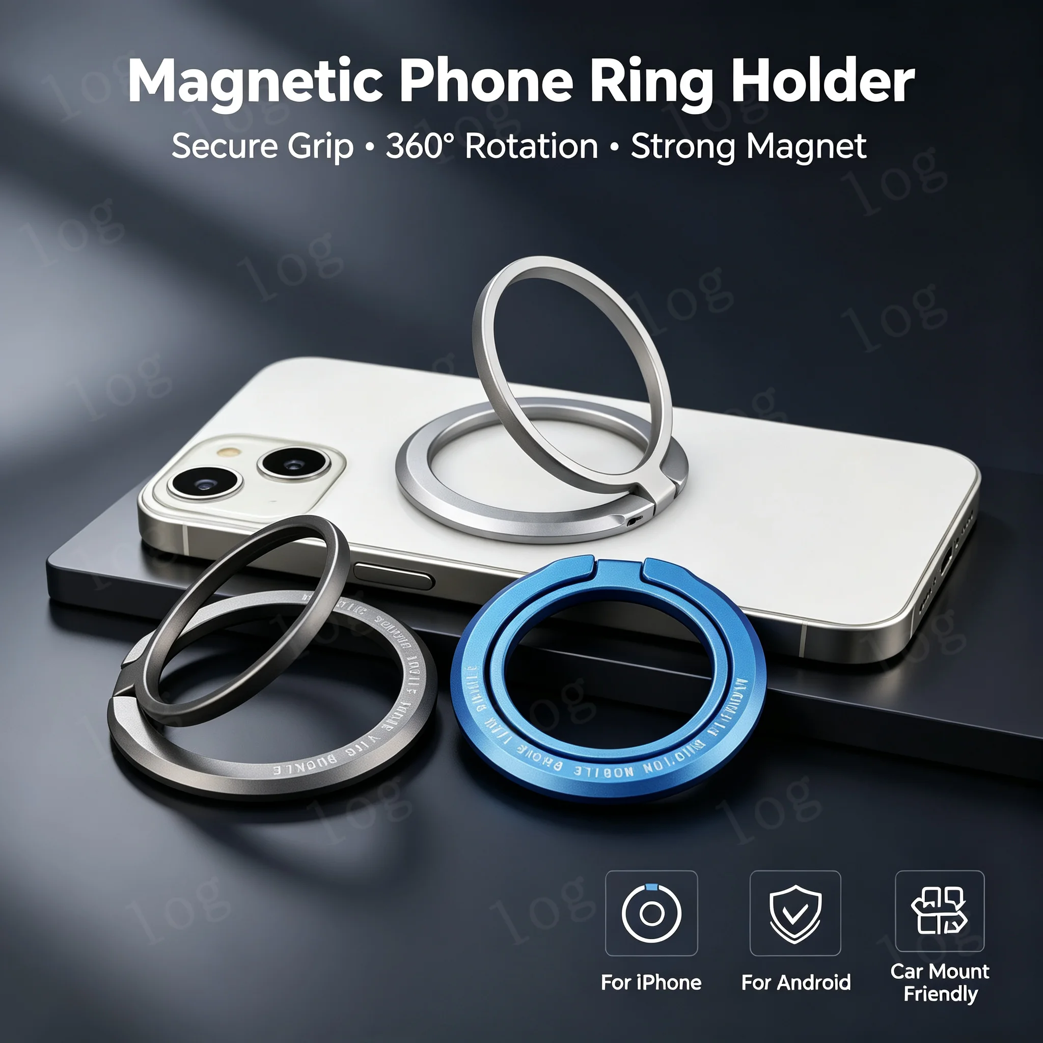 Phone Accessories Stand - Schlanker magnetischer Fingerringhalter für MagSafe, faltbarer