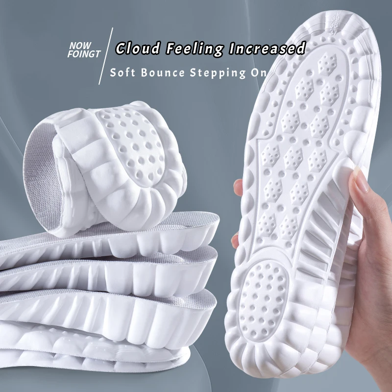 High-Density PU Sports Insoles - Breathable,  Sneakers  Ideal for Running, Basketball, and Casual Wear, Comfortable Footwear