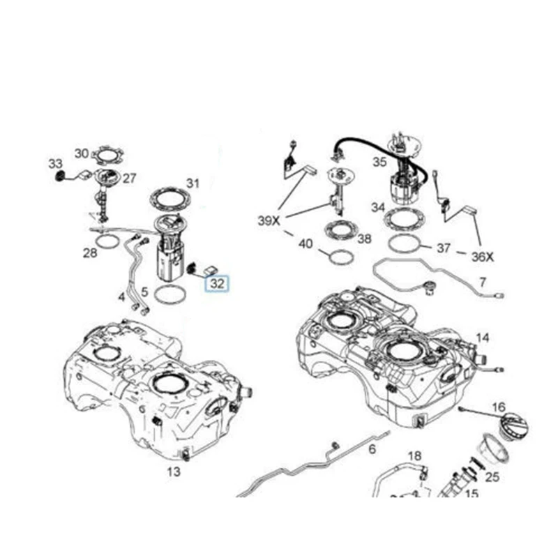 Auto Engine Fuel Oil Level Sensor For  Captiva Opel Antara 07-10 96629373 96629374