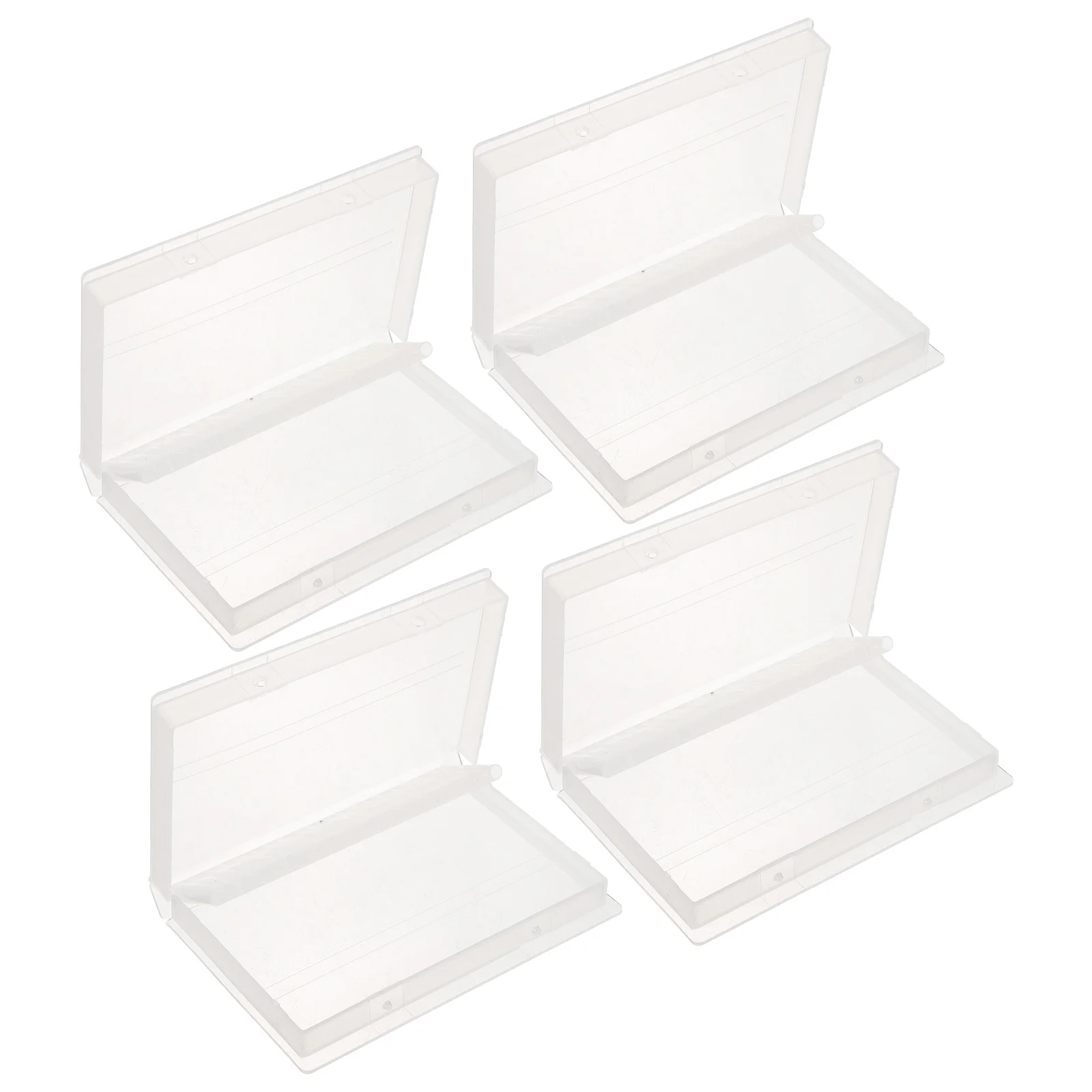 กล่องเก็บหัวเจียร 4 ชิ้น กล่องจัดระเบียบหัวเจียรเล็บแบบมืออาชีพ กล่องใส่หัวขัดขนาดกะทัดรัด สำหรับฝึกทำเล็บ