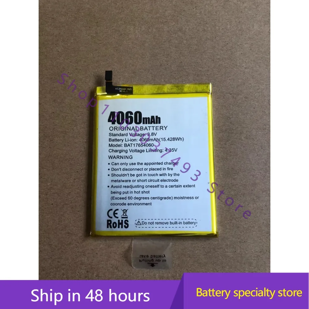 New High-quality Battery For DOOGEE MIX2 E VERNEE MIX 2 BAT17654060 Mobile Phone Battery
