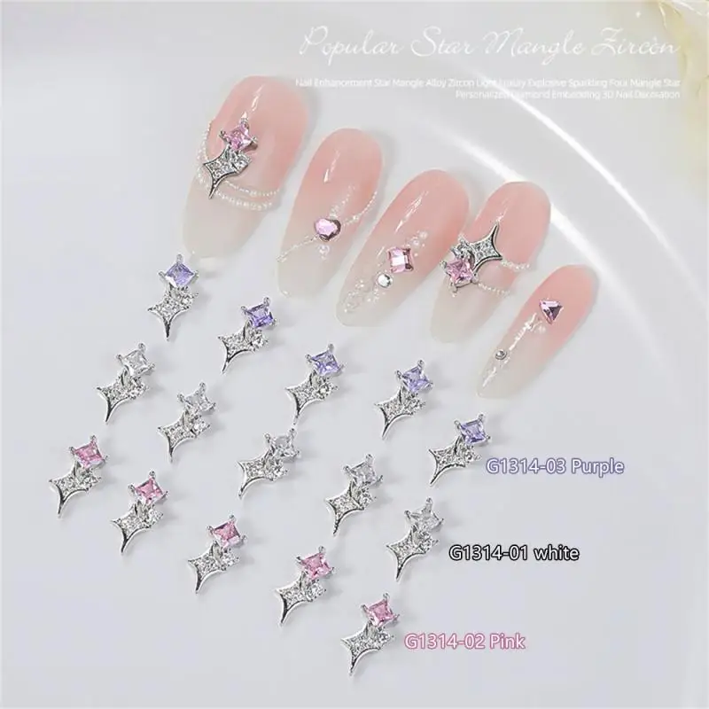 Stereo Drill Easy To Operate Sparkling Gemstone Nail Decoration Shaped Drill Highest Rated Nail Art Accessories Star Drill