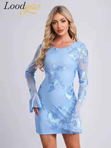 2025 Women Holiday Bodycon Mini Short Dress Cocktail Party Gown Backless Beachwear Evening Floral Dress Going Out Mini Dress