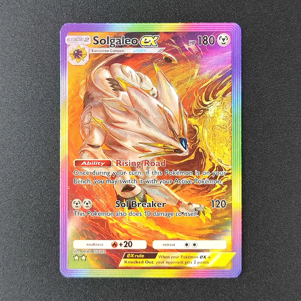 6 Stück DIY Celestial Guardians (A3) Pokemon-Karte Incineroar Alolan Raichu Lunala Solgaleo Lunala Pocket TCG Game Sammelkarten