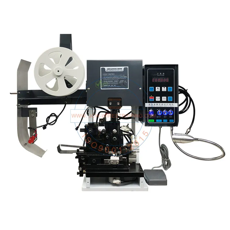 JCW-2TC Semi-automatic Wire Harness Cut Strip and Crimp Machine Multi Core Cables Peeling Terminal Pressing Machine