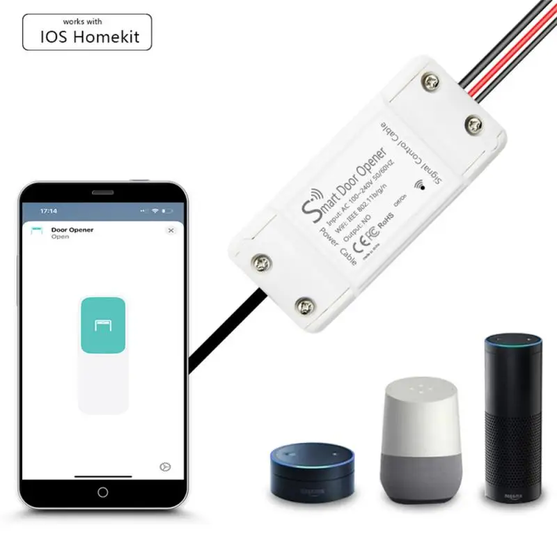 

Homekit WIFI Smart Door Open Switch Garage Door Remote Control Switch With AU/EU/US/UK Plug Control Via Alexa Google Home