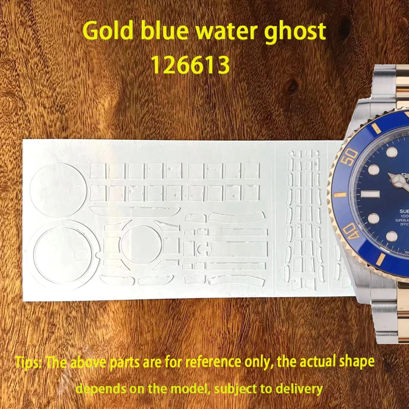 applicable-to-rolex-gold-blue-water-ghost-126613-watch-film-dial-41-underwater-surface-circle