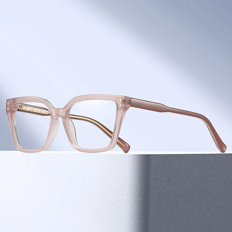 BEMORE Trendy Prescription Eyewear Women Anti-Blue Ray Butterfly Progressive Myopia Custom Eyeglasses by Medical Recipe