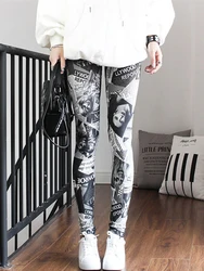 CUHAKCI Leggings Women Colorful Digital Print Sexy Leggings Stretch Workout Push Up Trousers Fitness Pants