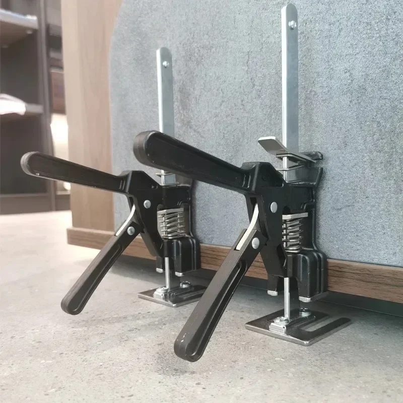 2PCS Labor-Saving Hand Lifting Tool Arm Jack Door Panel Drywall Lifting Cabinet Board Lifter Wall Panel Tile Height Adjuster
