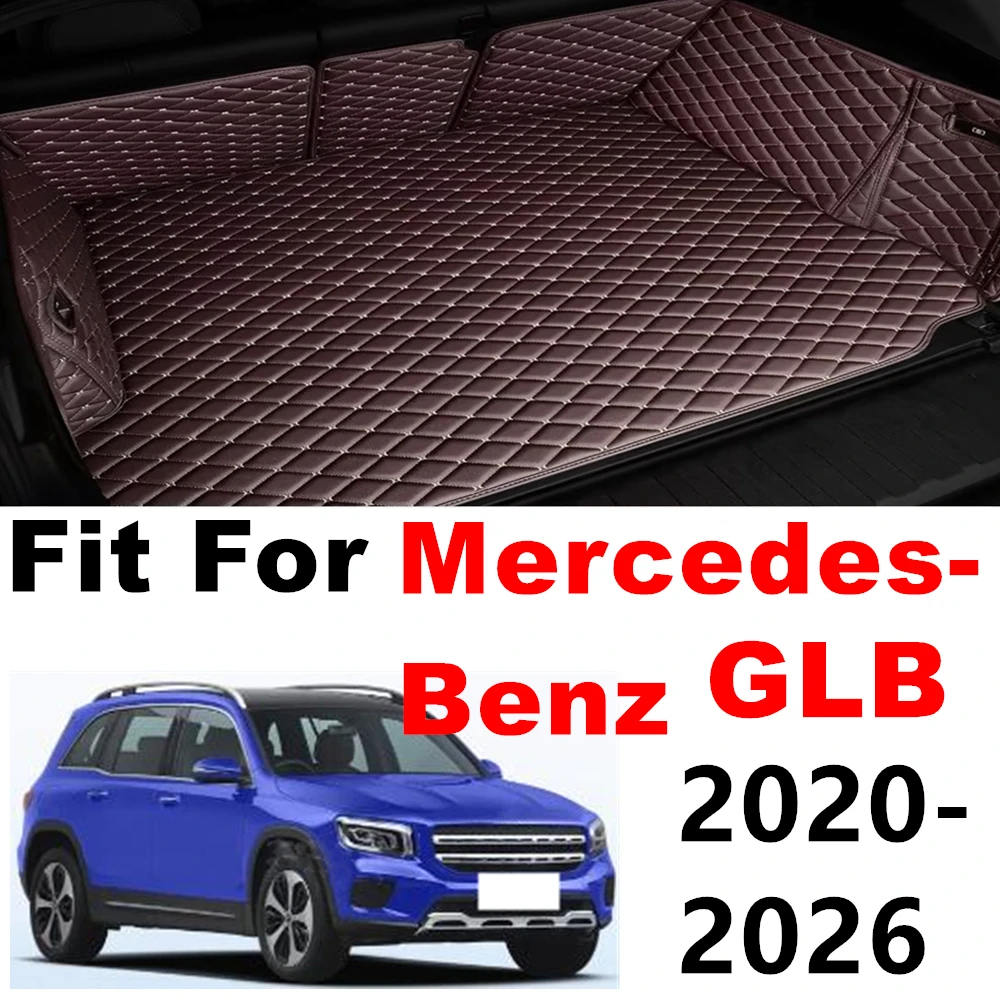 Maßgefertigter Kompletter Kofferraum-Liner für Mercedes-Benz GLB 5-Sitzer 2026 2025 2024 2023 2022-2020 Auto-Kofferraummatte Zubehör