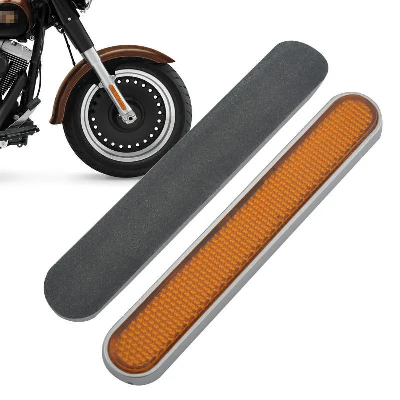 Motorcycle Front Fork Reflector Sticker Lower Legs Slider Saddlebag Reflective Cover For Harley Dyna Softail Sportster Fatboy