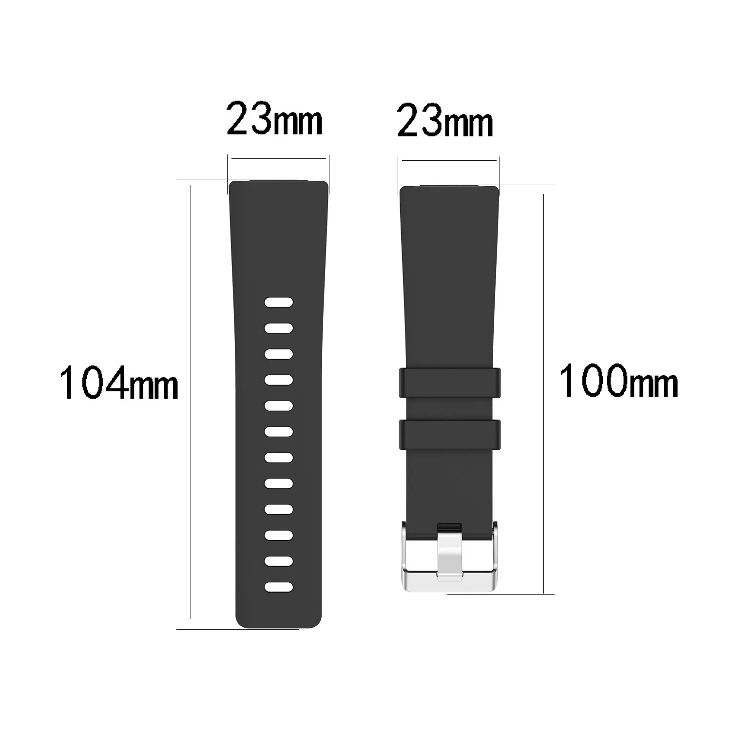 M16KBand สําหรับ Fitbit Versa 2 สมาร์ทวอทช์สร้อยข้อมือกีฬาสําหรับ Fitbit Versa สายรัดข้อมือกันน้ําสีขาว