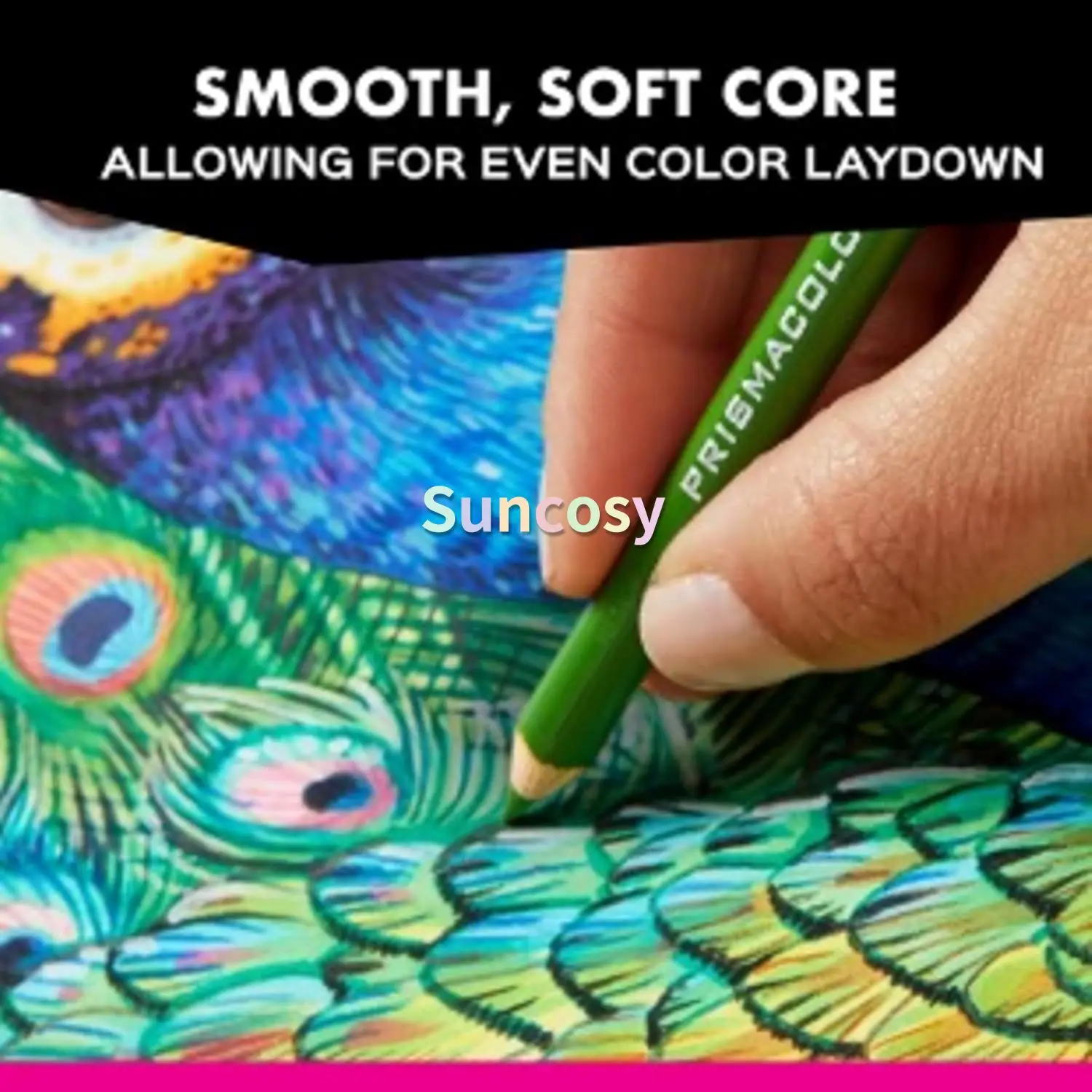 أقلام الرصاص الملونة Prismacolor Premier، قلب فائق النعومة، 72 132 150 عددًا، فائقة النعومة، متينة، ألوان نابضة بالحياة، أصباغ قائمة،