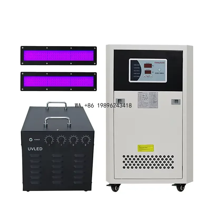 Wmwmnu 1600W LED UV Blue Purple Light for Large 5m 3.2m Industrial UV Roll Banner LED UV Curing Lamp Size 240x30mm