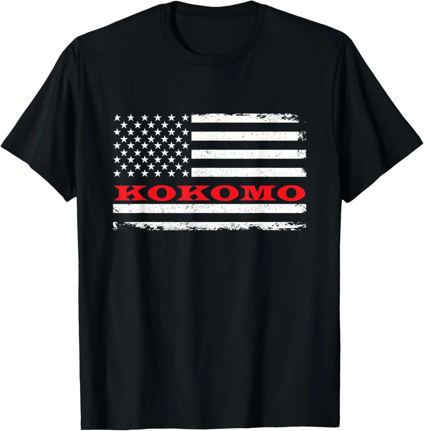 

Indiana American Flag Kokomo USA Patriotic Souvenir T-Shirt