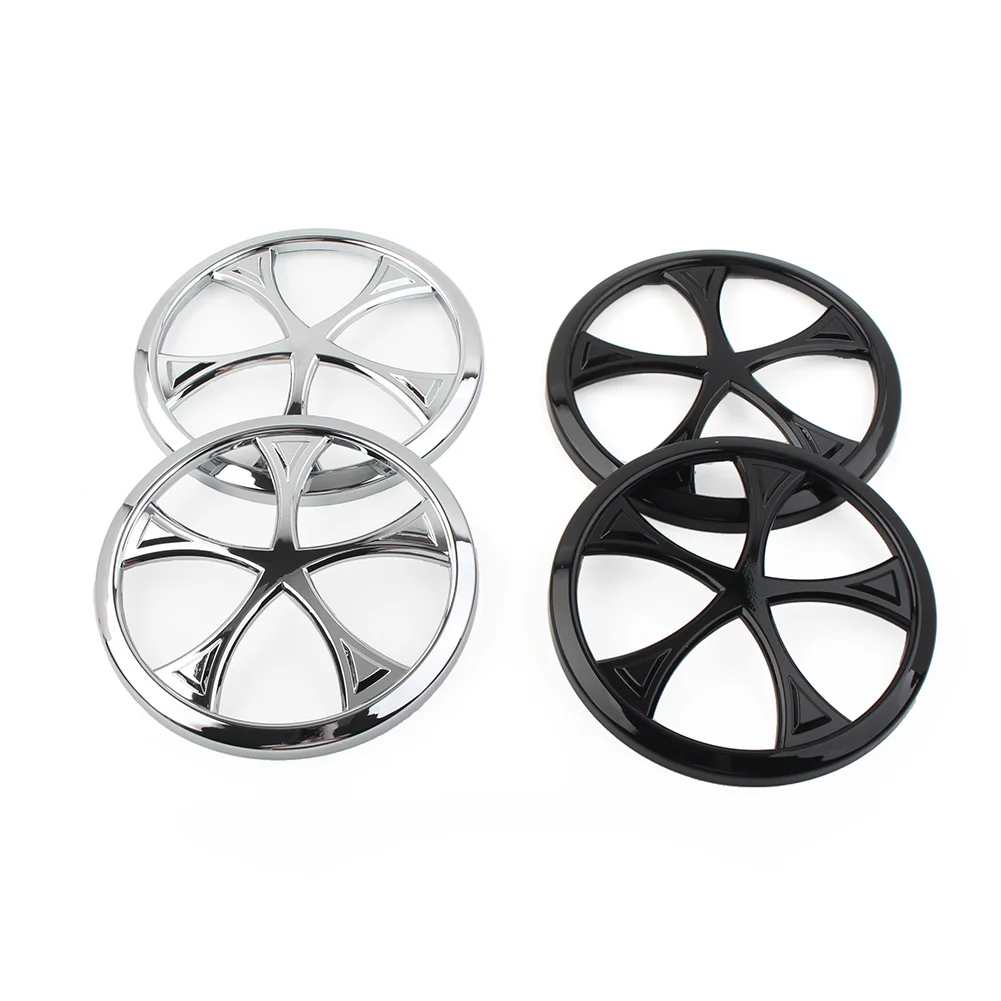 2Pcs Motorcycle Front Speaker Grill Trim Cover For Harley Trike Tri Glide Ultra Classic 2014-2022