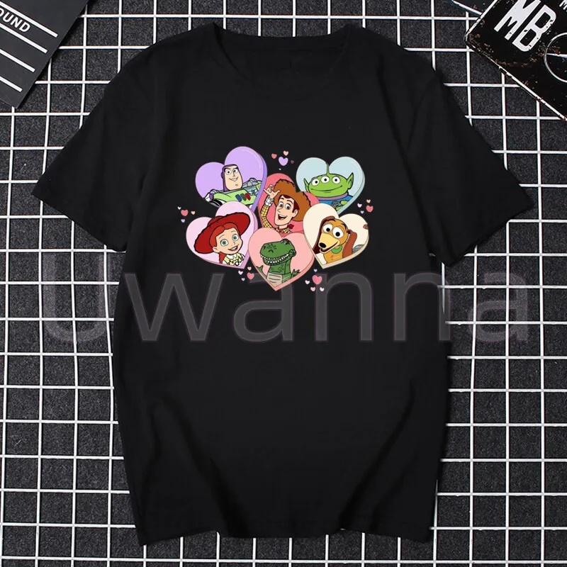 Toy Story T Shirt Women Graphic Tops You've Got A Friend in Me Tshirt Short Sleeve Harajuku Cartoon T-Shirt Streetwear Clothes