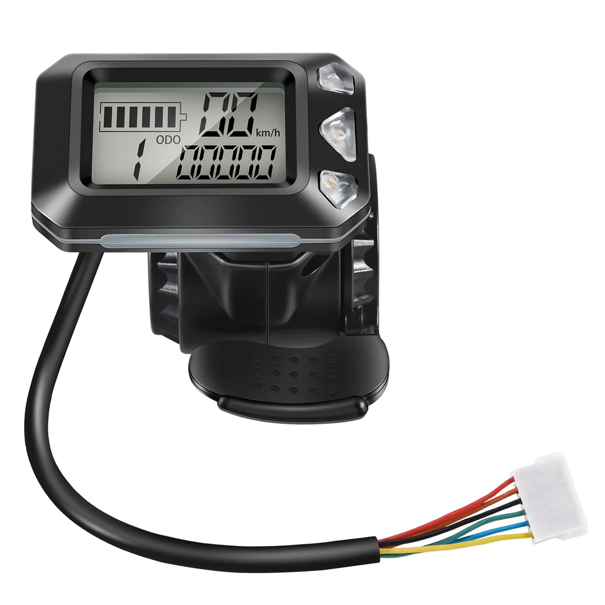 Acelerador de interruptor de pantalla de visualización de instrumento de scooter eléctrico ajustable de 24V 36V para piezas de scooter de 5,5 pulgadas (6 pines)