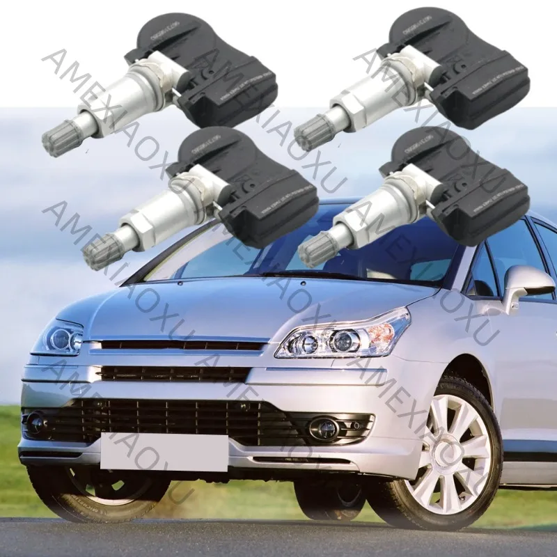4Pcs 433Mhz Tpms Tire Air Pressure Sensor 68252495AC 68252495AA 68252495AB For 2018 Dodge Durango 2016-2018 Jeep Grand Cherokee