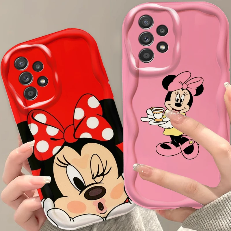 

Disney Mickey Mouse For Samsung A55 A54 A53 A52 A35 A34 A33 A32 A25 A24 A23 A22 A21S A15 A13 A14 5G Wave Oil Funda Phone Case