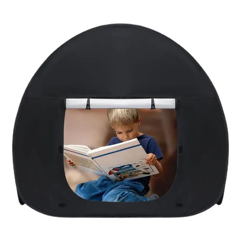 Pop Up Tent Kids Kids Tent Indoor Pop-Up Black Tent Storage Bag Included Sensory Nest Darkroom Tent Calming Hideout Portable