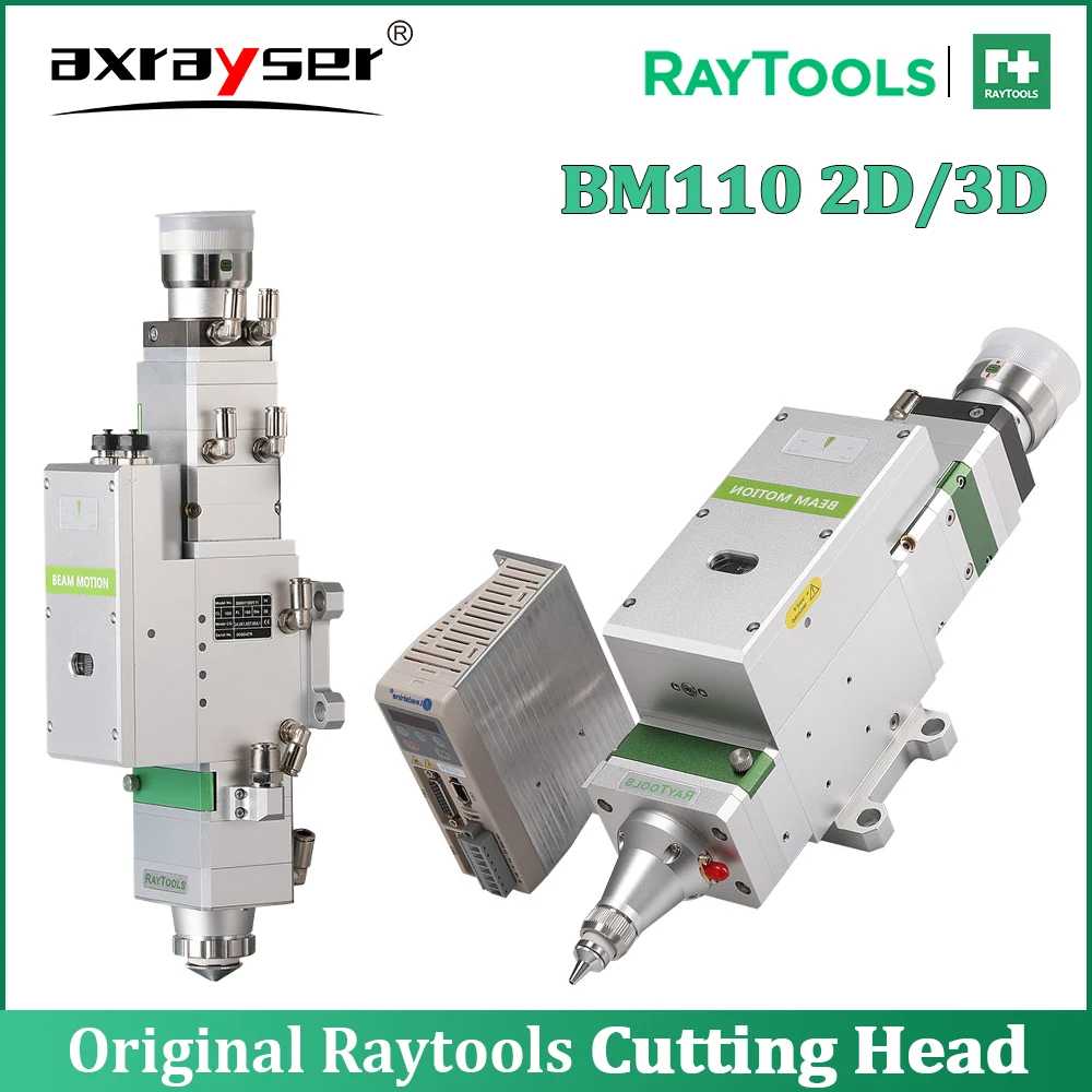 Raytools BM110 2D Flat Cutting 3D Pipe Cutting FL125/155/200 Laser Cutting Head AutoFocus 3.3KW With Motor Driver