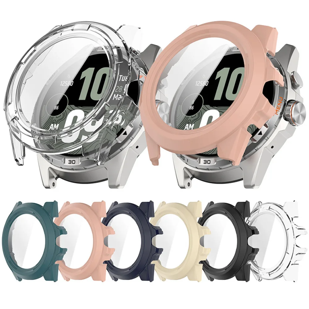 

Универсальный защитный чехол, 1 шт., чехол для часов, защитная пленка из закаленного стекла + рамка для Ticwatch Atlas, аксессуары